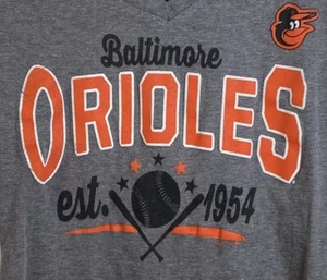 Camiseta Baltimore Orioles Para Mujer Gris con Logo Mercancía Genuina Campus Talla S - Imagen 1 de 4