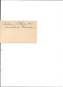 William S. Hill autographed Govt. postcard-Was Congressman from Colorado - Picture 1 of 1