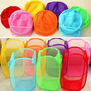 Laundry Bag Pop Up Washing Foldable Laundry Basket Bag Mesh Hamper Storage UK - Picture 1 of 34