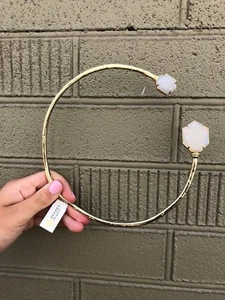 💖🌟NUEVO CON ETIQUETAS Collar de Piedra Kendra Scott Coursen en Dorado Ventana Iridiscente Drusy 🌟💖 - Imagen 1 de 7