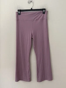¡NUEVO CON ETIQUETAS! Pantalones para mujer Calvin Klein talla L cintura alta hasta el tobillo acanalados - Imagen 1 de 5