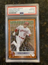 2022 Topps Update SHOHEI OHTANI #US92 Orange Foil 028/299 PSA GEM MINT 10!
