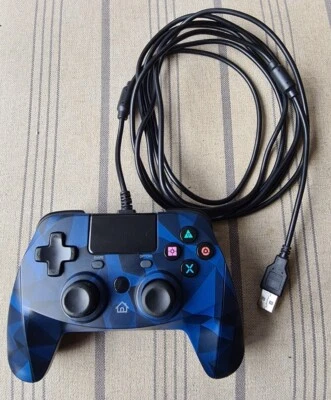 Faulty SNAKEBYTE GAME PAD Controller 4 S BLUE CAMO PS4  - Image 1 of 4