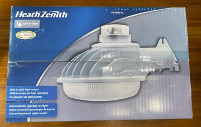 NEW Heath Zenith- HZ-5800-AL WHITE LAMP SECURITY LED LIGHT Dusk To Dawn - Image 1 of 4