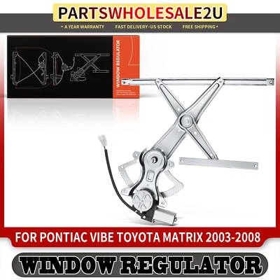Regulador de ventana eléctrica delantero izquierdo con motor para Pontiac Vibe Toyota Matrix 03-08 Foto 1 de 4