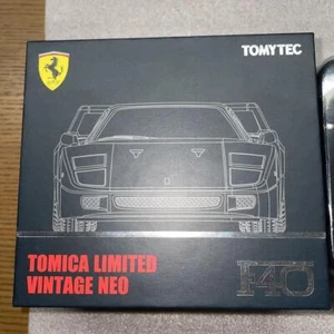 Tomica Limited Vintage Neo Ferrari F40 Diecast Escala 1/64 TLV-NEO Negro TOMY TEC - Imagen 1 de 6