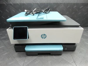 HP Office Jet 8028 Blue All-In-One Wireless Color Inkjet Printer - Picture 1 of 11