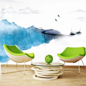 Vlies Fototapete Wandtapete Wandbilder Landschaft Abstrakter Malerei 1214 - Picture 1 of 3