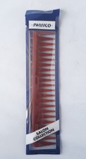 New Swissco Wet Comb Salon Quality Hair Care Purse Comb Tortoise Wide Tooth