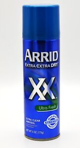 Arrid XX Extra Extra Dry Clear Antiperspirant Deodorant Spray Ultra Fresh 6 oz
