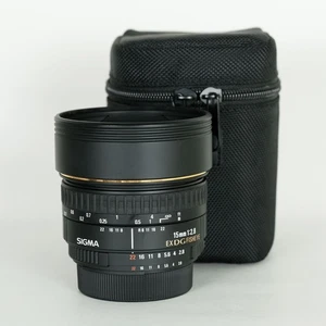 Good Condition SIGMA 15mm F2.8EX DG DIAGONAL FISHEYE (for Nikon F) Nikon F Mount - Picture 1 of 12