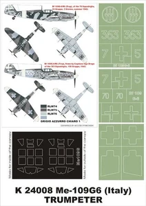 Montex 1/24 mask for Bf-109G6 (Italy) by TRUMPETER - K24008 - Picture 1 of 1