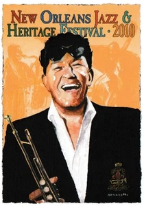 2010 New Orleans Jazz Festival Poster #2945 Louis Prima by Tony Bennett - Picture 1 of 3