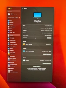 Apple iMac Pro 27" 5K Display - 10Core 3.0 Intel Xeon - 1TB SSD - 64GB - Vega 56 - Picture 1 of 6