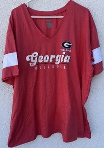 Champion Georgia Bulldogs V-neck Distressed Logo T-Shirt XL NWT MSRP $40 - Picture 1 of 5