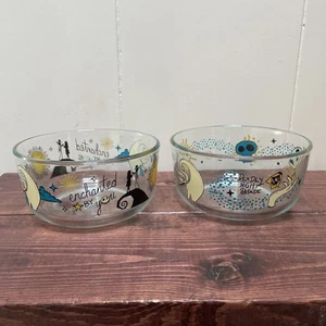 Disney Nightmare Before Christmas Holiday Pyrex Glas Behälter 5,75" Schüssel Set - Bild 1 von 5