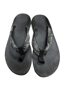 Chaco Womens 9 Flip Eco Tread Sandals 9 Black Outdoors Comfort Flip Flops - Picture 1 of 4
