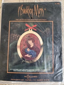 P Buckley Moss 1998 Edizione Limitata Ornamento Punto Croce Nuovo Natale Vintage - Foto 1 di 4