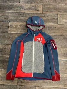 Ortovox Merino Fleece teddy Hoodie Jacket Full Zip women outdoor gorpcore small - Picture 1 of 13