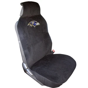 Cubierta de asiento de auto NFL Baltimore Ravens, estándar, negro/colores del equipo - Imagen 1 de 1