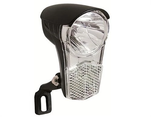 Fahrrad Scheinwerfer LED für Nabendynamo mit Schalter 15 Lux Lampe Frontlampe - Bild 1 von 1