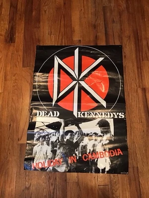 VINTAGE DEAD KENNEDYS 23” By 33” HOLIDAY IN CAMBODIA LARGE 80s POSTER ENGLAND - Image 1 of 4