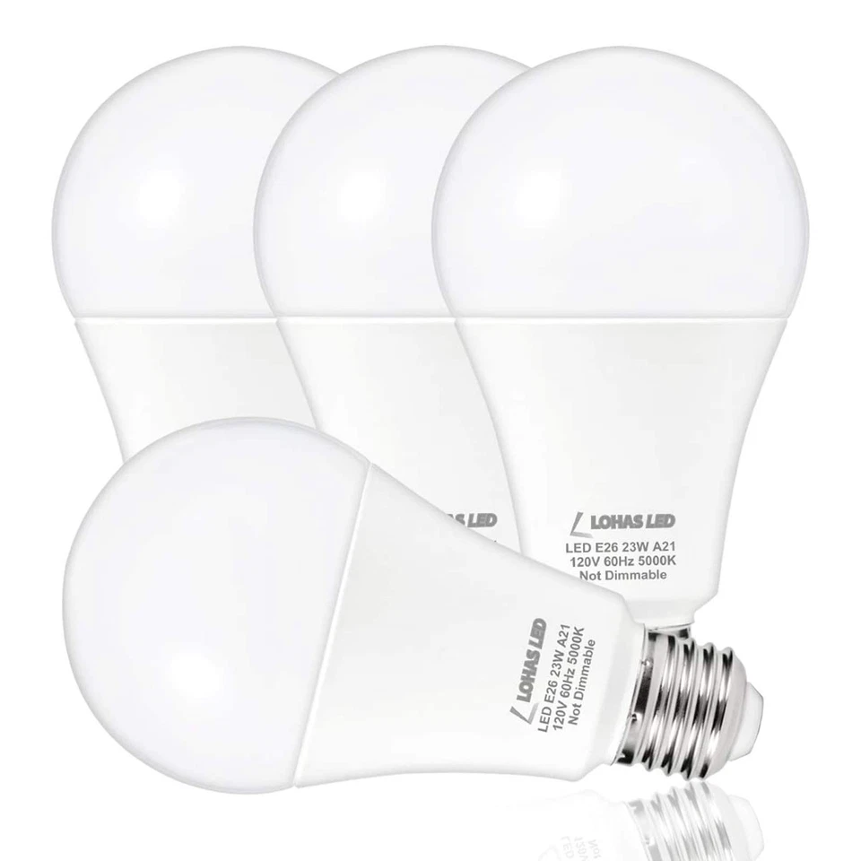 LOHAS A21 Bright LED Light Bulb 150W-200W Equivalent LED Bulbs 23 Watt Garage... - Image 1 of 4