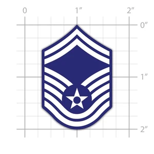 E-9 Chief Master SergeantAir Force CMSGT OR-9 Sticker for water bottle phone - Picture 1 of 4