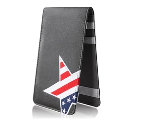 USA Stars Flag Golf Scorecard & Yardage Book Holder – Premium Golf Accessory - Picture 1 of 6