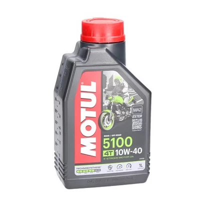 Huile moteur pour moto MOTUL 5100 4T 10W40 - Technosynthèse - 1 Litre - Photo 1/2
