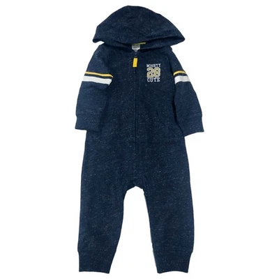 Carters Infantil Niños Azul Poderoso Lindo Mono con Capucha Mono Bebé Conjunto 9m Foto 1 de 2