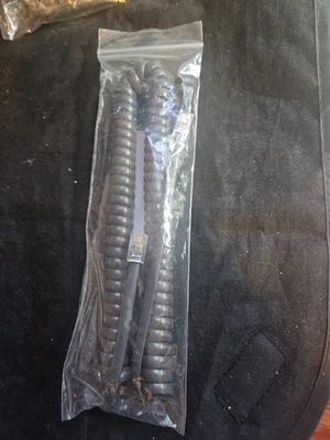 2 Feet Telephone Modular Coiled Handset Cord (Grey Color), RJ9, 2ft, 2' (17187-8 - Image 1 of 3