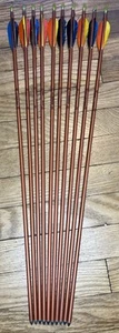Vintage Easton XX75 Aluminum target arrows 1813 25.5"  X10 READ - Picture 1 of 14