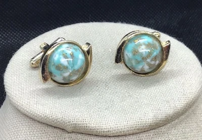 Disfraz Vintage Para Hombre Tono Dorado Multicolor Cabina de Vidrio Piedra Gemelos H040 Foto 1 de 4