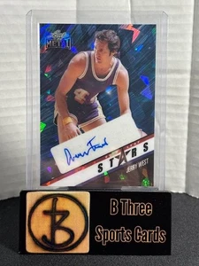 JERRY WEST 2024 Leaf Metal Gold Leaf Stars Blue Cracked Ice /10 Auto Lakers 1146 - Picture 1 of 4