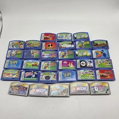 Leapster L-Max  Lot 32 Games Disney, Pixar, Star Wars, Letter Factory, Math,... - Image 1 of 4