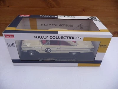 Sunstar 1474 Ford Galaxie 500 XL Racing 1963 Jack Sears BTCC Model 1:18 - Image 1 of 4
