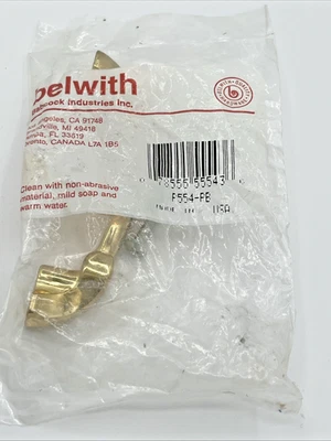 Cinturón vintage de latón pulido tirador de gabinete con P554 hecho en EE. UU. NOS Foto 1 de 4