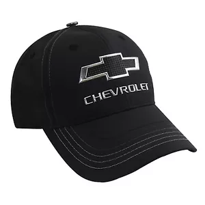 Chevrolet 3D Black Metallic Badge Logo Baseball Cap - Bild 1 von 3