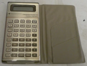 Calcolatrice Texas Instruments TI Business Analyst II + Cover - TESTATA - Foto 1 di 10