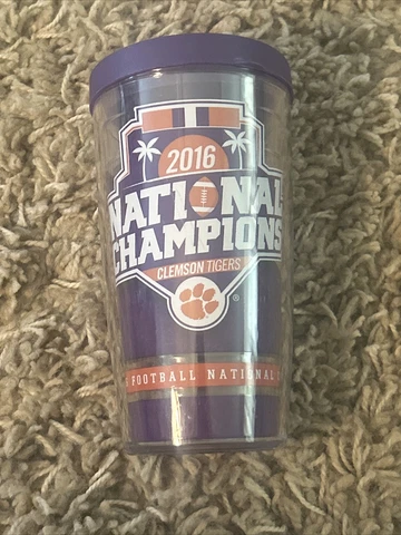 CLEMSON University TIGERS - 16 Oz - 2016 NATIONAL CHAMPIONS Tervis Tumbler Cover