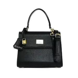 DJADEE Tasche Damentasche schwarz Handtasche Ledertasche TRENDTASCHE T5611DL - Bild 1 von 12