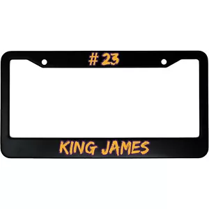 #23 King James (Lebron) Basketball Aluminum Car License Plate Frame - Picture 1 of 6