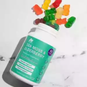 Bio Vitalica Sea Moss and Elderberry 60 Gummies Exp 02/26 - Picture 1 of 2