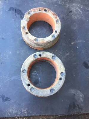 Juego de 2 pesas de rueda delantera de metal plomo para tractor Kubota L210 posiblemente casero Foto 1 de 4