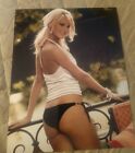 SHANNON JAMES SIGNED 8X10 PHOTO PLAYBOY MODEL SEXY ASS W/COA+PROOF RARE WOW