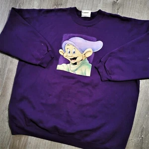 Vintage 90s The Disney Store Dopey Sweatshirt Vtg 1990s Distressed USA XXL - Picture 1 of 12