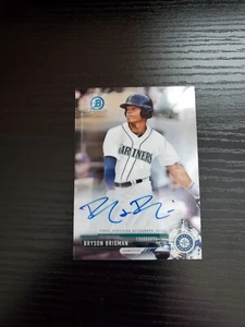 Bryson Brigman - 2017 Bowman cromo certificado autógrafo en tarjeta automática (B) - Imagen 1 de 2