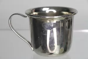 Taza bebé niño pequeño chapada en plata vintage - tal cual - Imagen 1 de 5