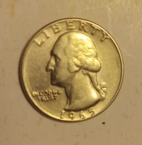 1965 No Mint Mark Quarter - Picture 1 of 2